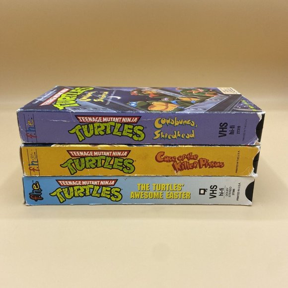 VTG Teenage Mutant Ninja Turtles VHS. Three Movie Bundle 90s - Picture 3 of 5